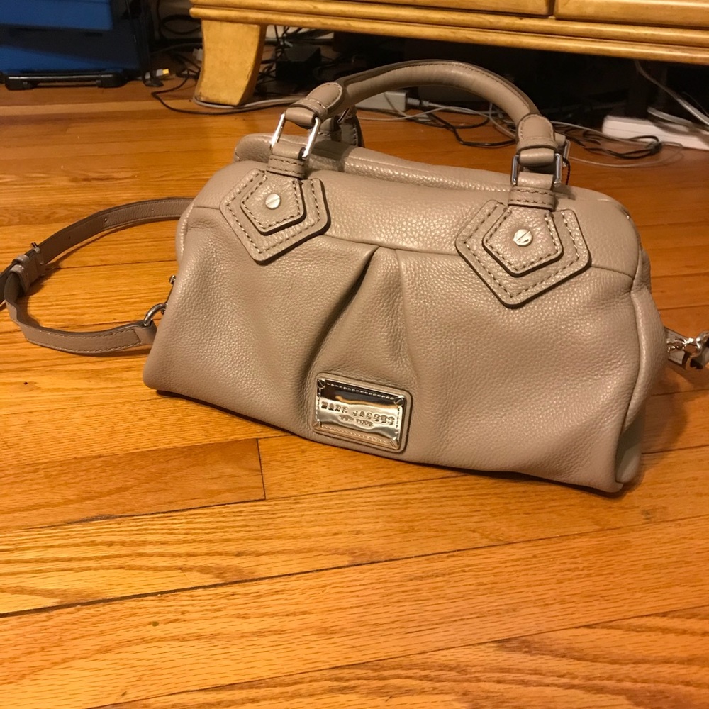 Bnwt Marc Jacobs Groovee Satchel In Cement Gray
